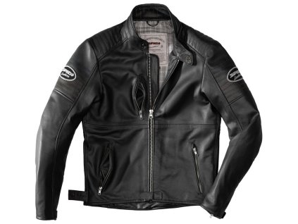 bunda CLUBBER  SPIDI černá  barevné švy na ramenou (Veľkosť 54)