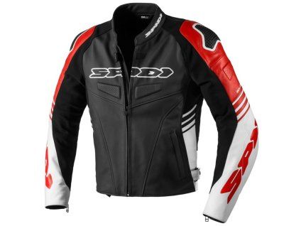bunda TRACK WARRIOR  SPIDI černá/bílá/červená (Veľkosť 52)