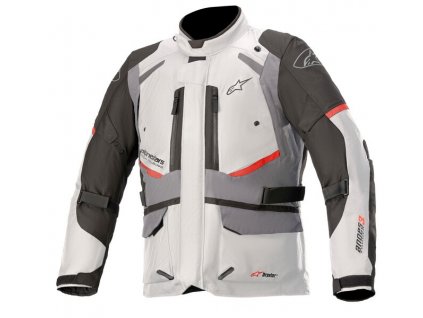 bunda ANDES DRYSTAR  TECH-AIR 5 kompatibilní  ALPINESTARS světle šedá/tmavě šedá/černá/červená 2025 (Veľkosť 2XL)
