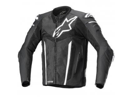 bunda FUSION  ALPINESTARS černá/bílá/metalická šedá (Veľkosť 56)