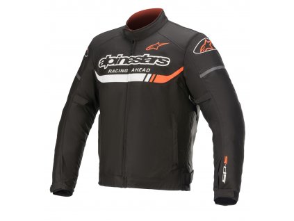 t-SP S IGNITION WATERPROOF bunda ALPINESTARS black/white/red fluo 2025