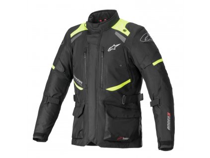 bunda ANDES DRYSTAR  ALPINESTARS černá/žlutá fluo 2025 (Veľkosť XL)