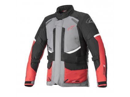 bunda ANDES DRYSTAR  ALPINESTARS šedá/černá/červená 2025 (Veľkosť S)