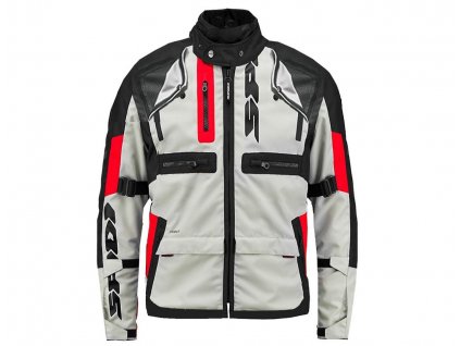 bunda CROSSMASTER  SPIDI černá/šedá/červená (Veľkosť M)