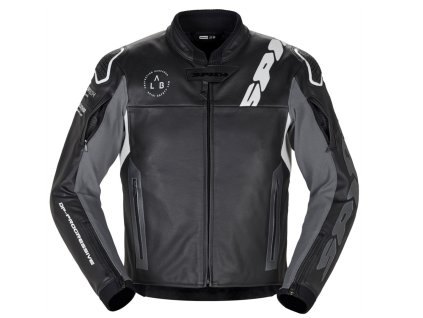 bunda DP-PROGRESSIVE LEATHER  SPIDI černá/bílá (Veľkosť 52)