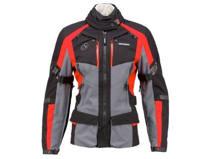 bunda 4SEASON EVO LADY  SPIDI  dámská černá/šedá/červená (Veľkosť S)