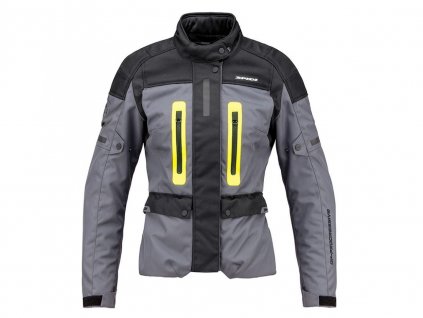 bunda TRAVELER 3 LADY  SPIDI  dámská černá/šedá/žlutá fluo (Veľkosť XL)