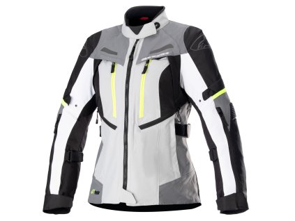 bunda STELLA BOGOTA PRO DRYSTAR  ALPINESTARS  dámská šedá/tmavě šedá/černá/žlutá fluo 2025 (Veľkosť L)