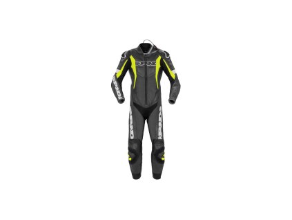 jednodílná kombinéza SPORT WARRIOR PERFORATED PRO  SPIDI černá/žlutá fluo/bílá (Veľkosť 52)
