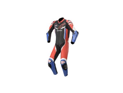 jednodílná kombinéza GP PRO 3 HONDA kolekce  TECH-AIR kompatibilní  ALPINESTARS černá/červená/modrá/bílá (Veľkosť 52)