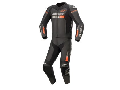 dvojdielna kombinéza GP FORCE CHASER TECH-AIR 5 kompatibilná ALPINESTARS čierna/červená fluo 2025