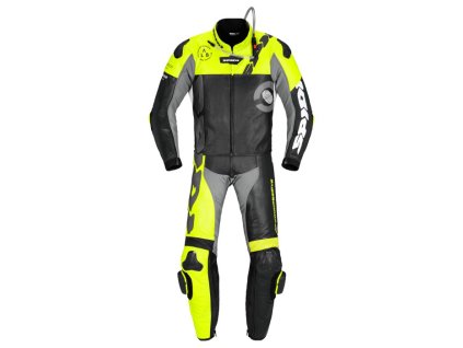 dvoudílná kombinéza DP-PROGRESIVE TOURING  SPIDI černá/žlutá fluo/bílá/šedá (Veľkosť 54)