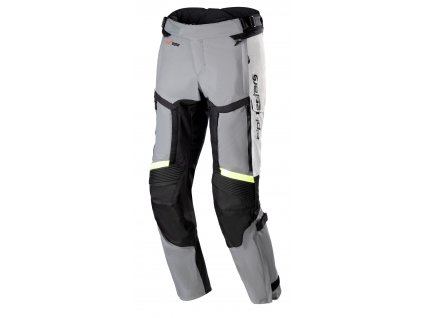 kalhoty BOGOTA PRO DRYSTAR 4 SEASON  ALPINESTARS šedá/tmavě šedá/černá/žlutá fluo  celosezonní provedení 2025 (Veľkosť L)