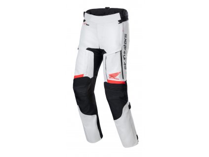 nohavice BOGOTA PRO DRYSTAR HONDA collection ALPINESTARS svetlo šedá/červená fluo/čierna 2025