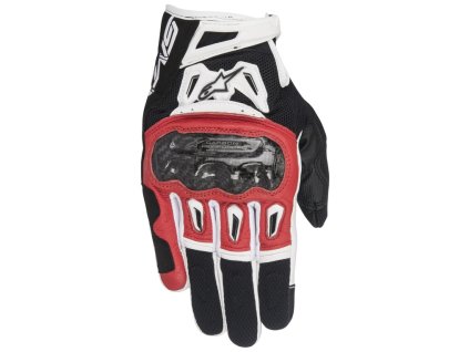 rukavice SMX-2 AIR CARBON  ALPINESTARS červené/černé/bílé 2025 (Veľkosť S)