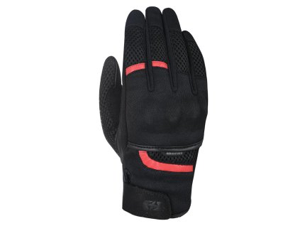 rukavice BRISBANE AIR  OXFORD černé/červené (Veľkosť S)