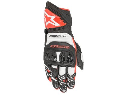 rukavice GP PRO R 3  ALPINESTARS černá/bílá/červená (Veľkosť S)