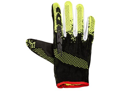 rukavice X-KNIT  SPIDI černá/žlutá fluo (Veľkosť S)
