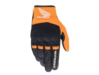 rukavice COPPER HONDA kolekce  ALPINESTARS černá/oranžová (Veľkosť M)