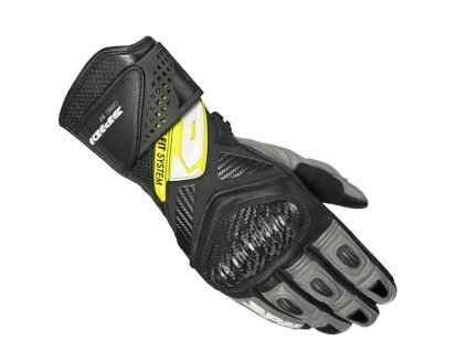 rukavice CARBO FIT 2024  SPIDI černá/žlutá fluo (Veľkosť M)