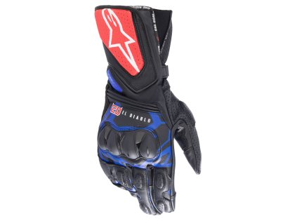 rukavice SP-8 3 MONSTER FQ20 kolekce  ALPINESTARS černá/červená/modrá/bílá 2025 (Veľkosť S)