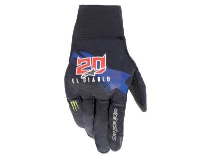 rukavice REEF MONSTER FQ20 kolekce  ALPINESTARS černá/červená/modrá/bílá/zelená 2024 (Veľkosť M)