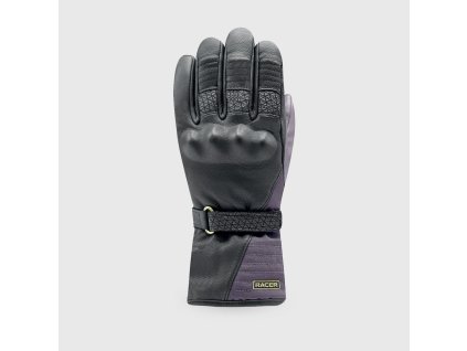 rukavice BELLA WINTER 3  RACER  dámské černá/bordó (Veľkosť L)
