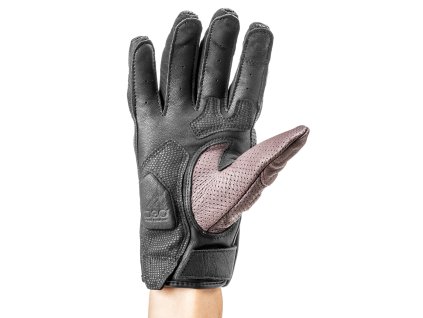 rukavice META 4  RACER  dámské černá/červená burgundy (Veľkosť XS)
