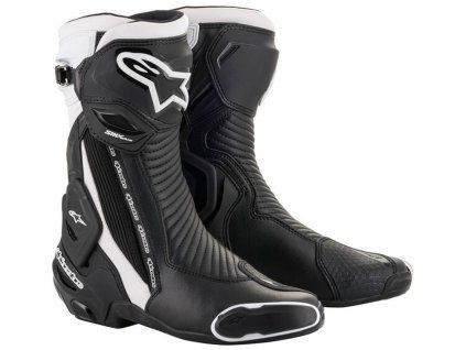 boty SMX PLUS 2  ALPINESTARS černá/bílá (Veľkosť 48)