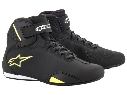 boty SEKTOR  ALPINESTARS černé/žlutá fluo 2025 (Veľkosť 38,5)