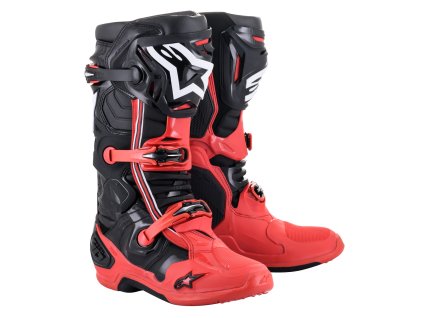 boty TECH 10 limitovaná edice ACUMEN  ALPINESTARS červená/černá/bílá (Veľkosť 47)