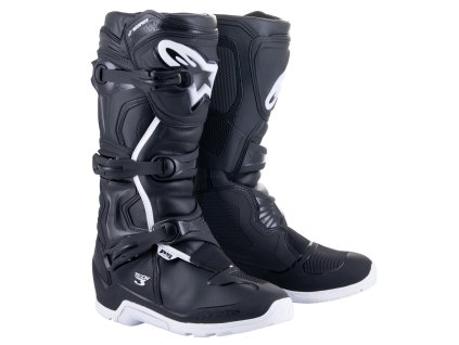 boty TECH 3 ENDURO WATERPROOF  ALPINESTARS černá/bílá 2025 (Veľkosť 38)