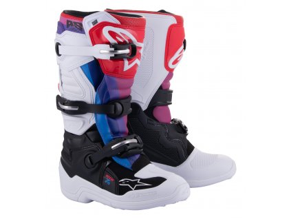 topánky TECH 7 S ALPINESTARS detské biele/čierne/červené/modré/fialové 2025