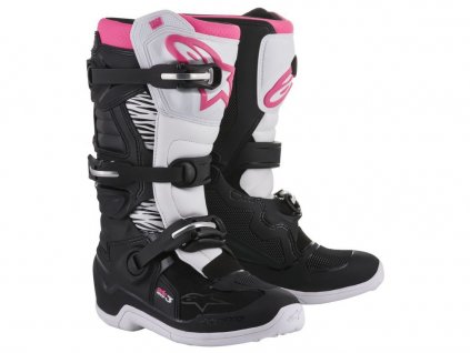 topánky STELLA TECH 3 ALPINESTARS čierna/biela/ružová 2025