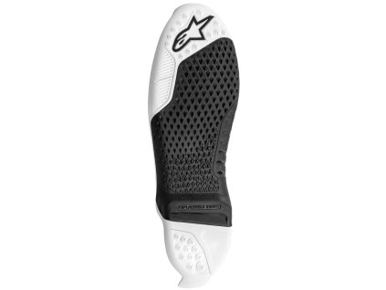 podrážky pro boty TECH 10 model 2021 a dále  ALPINESTARS černá/bílá  pár (Veľkosť 40,5 až 42 (US 7 až 8))