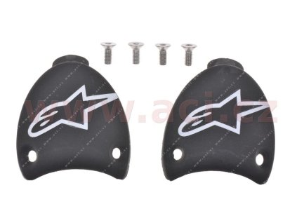 slidery paty pro boty SMX PLUS  ALPINESTARS černé/bílé  pár (Veľkosť 36/38)