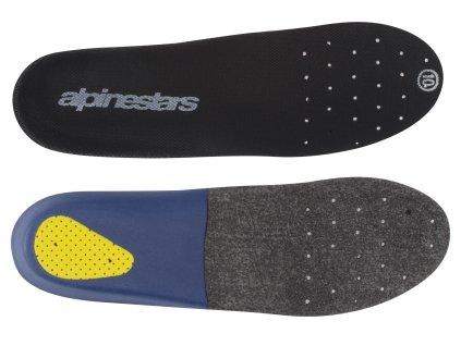 vložky pro boty TECH 10  ALPINESTARS šedé/modré/žluté  pár (Veľkosť 40,5)