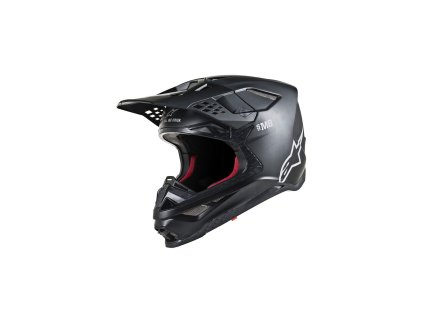 přilba SUPERTECH S-M8 SOLID  ALPINESTARS černá matná (Veľkosť 2XL (obvod 63 - 64 cm))