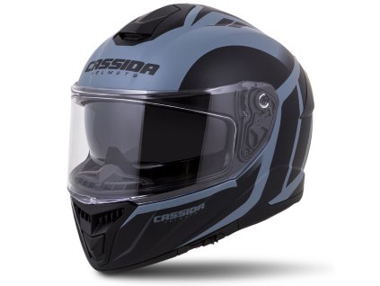 přilba Integral GT 20 Ikon  CASSIDA černá matná/šedá  balení vč Pinlock folie (Veľkosť 2XL (63 až 64 cm))