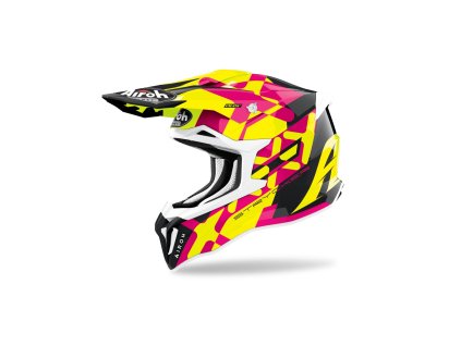 přilba STRYCKER XXX  AIROH lesklá růžová 2022 (Veľkosť XL)