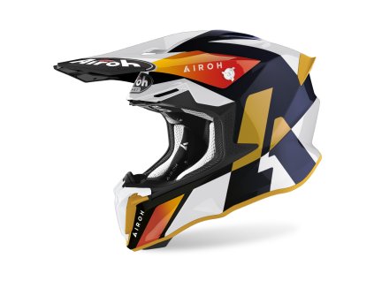 přilba TWIST 20 Lift  AIROH bílá/modrá lesklá 2023 (Veľkosť XS)
