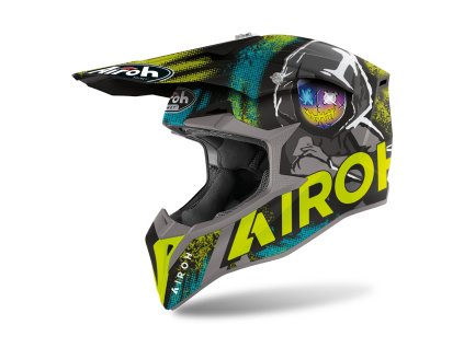 přilba WRAAP Alien  AIROH žlutá matná 2023 (Veľkosť XXL)