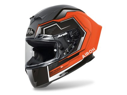 Prilba integrálna na motocykel AIROH GP 550 S Rush matná oranžová fluo 2023