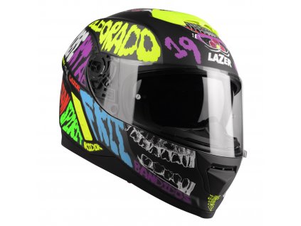 přilba RAFALE MEXICANA  LAZER - Belgie  černá/multi (Veľkosť 2XL)