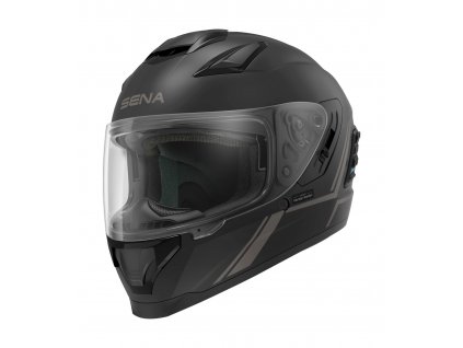 Mesh přilba s headsetem Stryker  SENA matná černá (Veľkosť M)