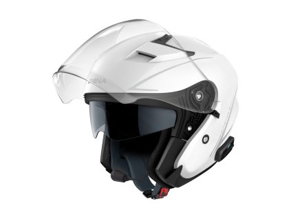 Bluetooth přilba s headsetem Outstar S  SENA lesklá bílá (Veľkosť M)