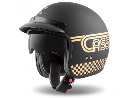 přilba Oxygen Rondo  CASSIDA černá matná/zlatá (Veľkosť S (55 až 56 cm))