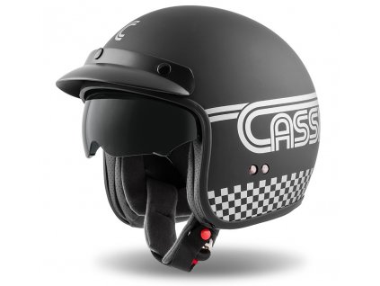 přilba Oxygen Rondo  CASSIDA černá matná/stříbrná (Veľkosť XS (53 až 54 cm))