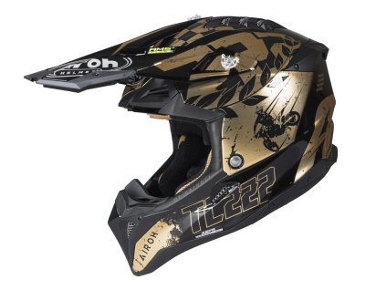 přilba AVIATOR 3 "TC 222 THE LEGEND" AIROH černá/zlatá 2026 (Veľkosť M)