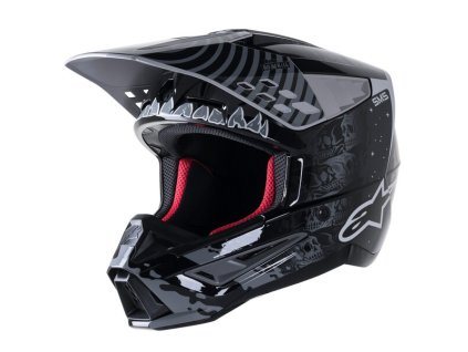 přilba S-M5 SOLAR FLARE  ALPINESTARS černá/šedá (Veľkosť XL (obvod 61 - 62 cm))